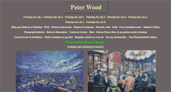 Desktop Screenshot of peterwoodarts.com